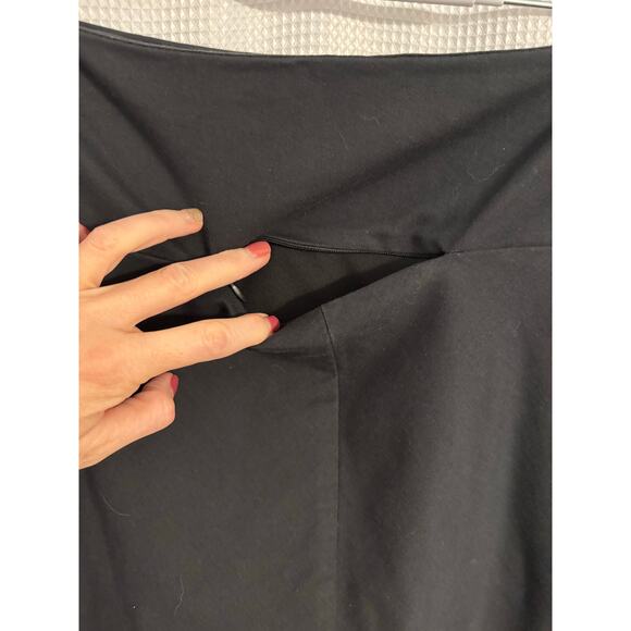 Betabrand Black Mini A-Line Skirt for Work - Picture 3 of 10